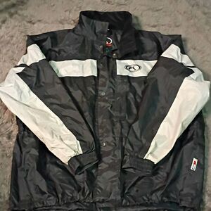 Fieldsheer Men's 4XL Big & Tall Black/Gray Colorblock Full Zip Moto Jacket